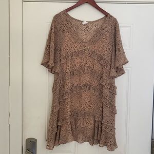 Dalmatian print loose dress